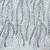 Tecido Tule Boreal com Glitter e Pedrarias Azul Royal