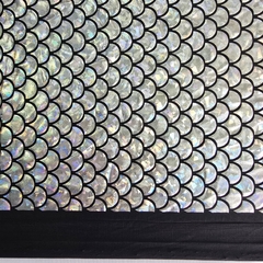 Tecido Malha Holográfica Sereia/Escamas Prata - Tecidos Baratos - Compre e receba em casa.
