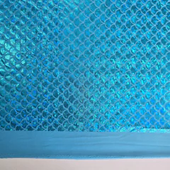 Tecido Malha Holográfica Sereia/Escamas Azul Turquesa - Tecidos Baratos - Compre e receba em casa.