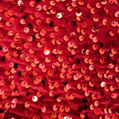 Tecido Veludo Cristal com Paetê Vermelho - Tecidos Baratos - Compre e receba em casa.