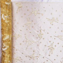Tecido Organza com Glitter Bailarina Dourado na internet