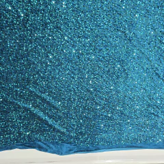 Tecido Veludo Cristal com Paetê Azul Petróleo - loja online