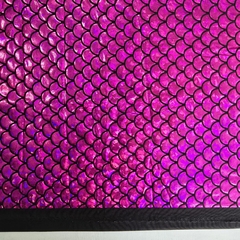 Tecido Malha Holográfica Sereia/Escamas Pink - loja online