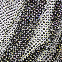 Tecido Tela Arrastão Preto e Furtacor com Pedrarias - Tecidos Baratos - Compre e receba em casa.