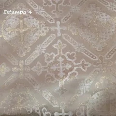 Laminado Brocado Litúrgico - 28 Estampas - loja online