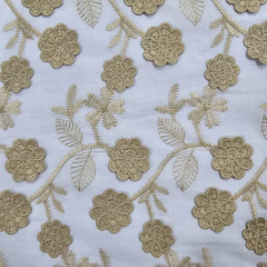 Imagem do Laise Bordada 3D Flores Branco