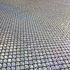 Imagem do Tecido Malha Holográfica Sereia/Escamas Prata