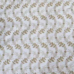 Imagem do Laise Bordada 3D Folhagem Branco