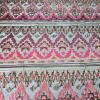 Tecido Tule Bordado com Paetê Étnico Bronze e Pink - comprar online