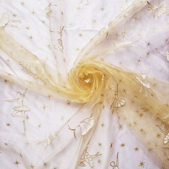Tecido Organza com Glitter Bailarina Dourado na internet