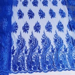Tule Bordado com Pedrarias Diversas Cores (Nova Coleção) - Tecidos Baratos - Compre e receba em casa.