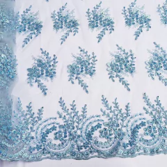 Tule Bordado com Pedrarias Diversas Cores (Nova Coleção)