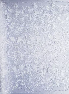 Tule Bordado Arabesco Angelical Diversas Cores - Tecidos Baratos - Compre e receba em casa.