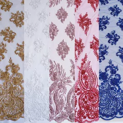 Tule Bordado com Pedrarias Diversas Cores (Nova Coleção)