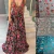 Tule Fundo Preto Bordado com Flores - comprar online