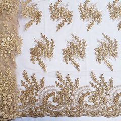 Tule Bordado com Pedrarias Diversas Cores (Nova Coleção)