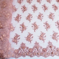 Tule com Pedrarias e Flores 3D na internet
