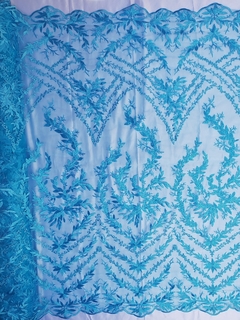 Tule Bordado Arabesco Diversas Cores e Modelos - Tecidos Baratos - Compre e receba em casa.