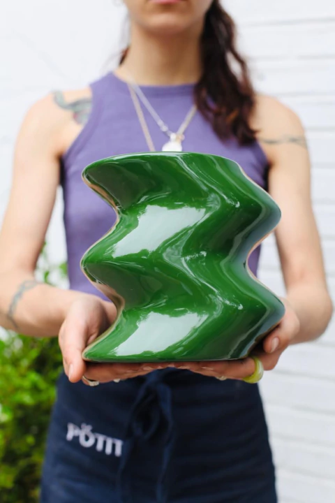 DÚO: MACETA LAMBADA GRANDE + CALATHEA DOTTIE - comprar online