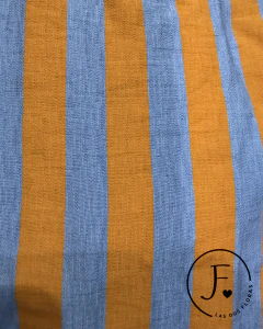 Vestido · Ander · a Rayas Celeste y Naranja en internet
