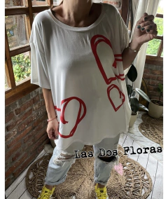Remeron ancho corazones - tienda online