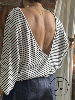 Remera · Esquena · Rayada espalda descubierta
