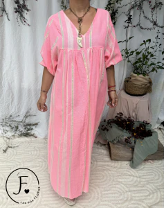 Vestido · Flux Rosa· Largo - tienda online