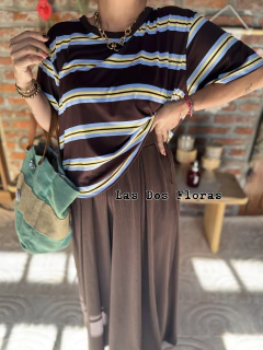 Remera · Boxy · Butter rayas - Las Dos Floras ♡ 
