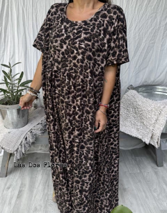 Imagen de Vestido · Flora · oversize super amplio Largo Print