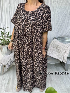 Vestido · Flora · oversize super amplio Largo Print