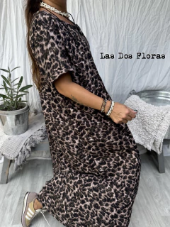 Vestido · Flora · oversize super amplio Largo Print