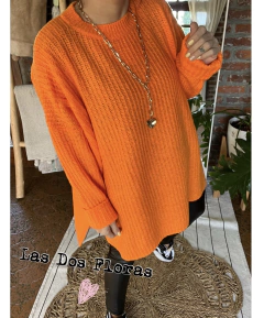 Sweater largo Mohair mas largo atrás - comprar online