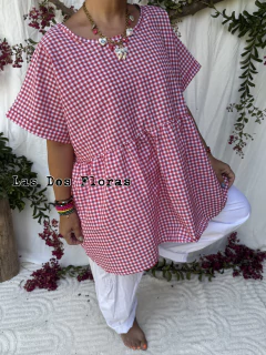 Remeron · Vichy rojo· blusa o vestido cortito