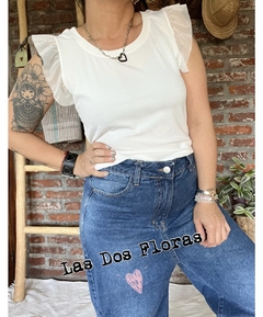 Musculosa con volados foil