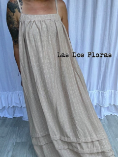 Vestido rayado Lino - Las Dos Floras ♡ 