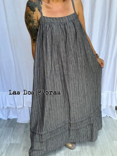 Vestido rayado Lino en internet