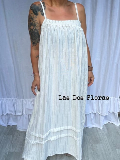 Vestido rayado Lino en internet