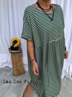 Imagen de Vestido oversize super amplio Rayado