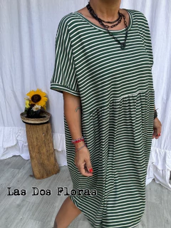 Imagen de Vestido oversize super amplio Rayado