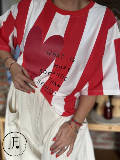 Remera Ancha · Romantic · Rayas - comprar online