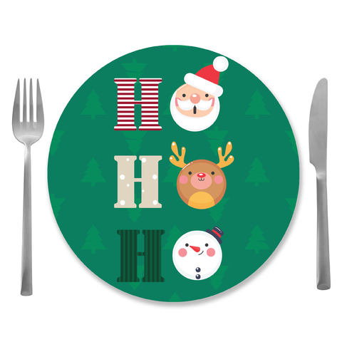 Jogo De 6 Capas De Sousplat Supla Natal Noel Hohoho Md03