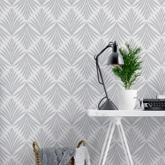 Papel De Parede Adesivo Abstrato Cinza 3m - Md500