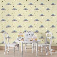 Papel De Parede Infantil Nuvens Coloridas - NV30 - comprar online
