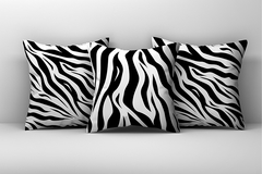 Kit 3 Capas de Almofadas Decorativas Zebra - Md 069