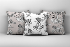 Kit 3 Capas de Almofadas Decorativas Flores - Md074