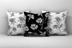 Kit 3 Capas de Almofadas Decorativas Flores - Md 075