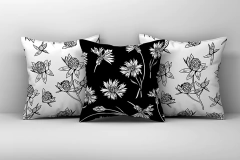 Kit 3 Capas de Almofadas Decorativas Flores - Md 075