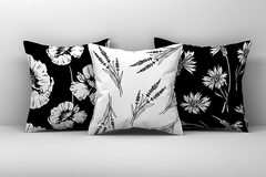 Kit 3 Capas de Almofadas Decorativas Flores - Md 076