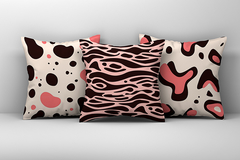 Kit 3 Capas de Almofadas Decorativas Animal Print - Md 127