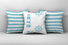 Almofada Marinheiro - Kit 3 Capas Decorativas Infantil